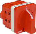 GAVE PANEL SWITCH DISCONNECTOR 2POS 3P 25A D0 RED HANDLE IP65