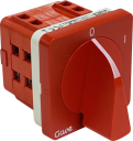GAVE PANEL SWITCH DISCONNECTOR 2POS 4P 40A D1 RED HANDLE IP65