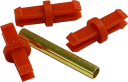 GAVE ASSEMBLY KIT 10x 3 CLIPS & 1 PIN - For Cylindrical Fuseholder Sz1/Sz2