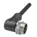 BALLUFF CORDSET 7/8 MALE POWER OUT CABLE , ANGLED 4PIN, , 300 AC/DC, 4-WIRE, 5m CABLE PUR