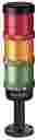 Werma KS72 - Light Tower 24VAC/DC, IP65, Green/Yellow/Red, steady on, with base