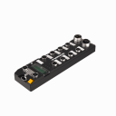 Multiprotocol I/O module for ethernet, 8 IO-Link master, 1.1, 4 class A and 4 class B , 8 universal digital channels, 7/8, 5-pin connectors for power supply.