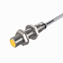 TURCK INDUCTIVE SENSOR, M12, PNP, N/O, FLUSH, 4MM SENSING, 2M CABLE CONNECTION