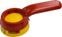 GHISALBA DOOR INTERLOCK HANDLE RED/YLW - FOR GHKU 315A-800A IP66