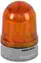 WERMA D85 Perm./Blink/Sounder 24VDC YELLOW Beacon, complete with flat base. IP66