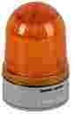 WERMA D85 Rotate/Flash/Blink/Sounder 24VDC YELLOW Beacon, complete with flat base. IP66