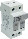 GAVE CYLINDRICAL SOLAR FUSEHOLDER 10X38 2P 20A 1000VAC DIN RAIL (Sz0)