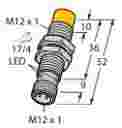 TURCK INDUCTIVE SENSOR, M12, NO contact, 3 WIRE,10..30VDC, PNP output, NON- FLUSH, 8MM SENSING,M12  Male connector