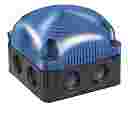 Werma 853 SERIES LED Double Flash Beacon  24VDC IP66 BLUE