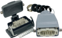 WESTEC COMPLETE SET, 10B 10P+E 16A - STR HOOD M32 GLAND, BULKHEAD HOUSING w/COVER 1 LEVER, METAL