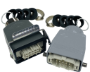 WESTEC COMPLETE SET, 10B 10P+E 16A - STR HOOD TO HOOD CONNECTORS M32 GLANDS 1 LEVER, METAL