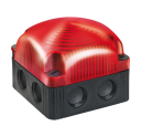 Werma 853 SERIES LED EVS Flash Beacon  24VDC IP66/67 RED