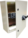 GHISALBA LOAD BREAK SWITCH 3 POLE 400A IN METAL ENCLOSURE (600x500x250mm) W/INTERLOCK HANDLE