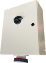EIC 125A INTERLOCKED SWITCHED SOCKET OUTLET, 3P+N+E, POWDER COATED IP65 ENCL 500x400x200mm