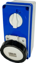 GEWISS IEC309 67IB SWSKT VERT IP67 BLACK 480-500V 7H 32A 3P+N+E W/BASE
