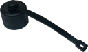 DUST CAP FOR TH-387 SCREW MOUNT SOCKET BLACK IP68 2-5P