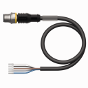 TURCK CORDSET MALE M12 STRAIGHT 5 POLE 10M CABLE PUR BLACK
