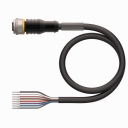 TURCK CORDSET FEMALE M12 STRAIGHT 8 POLE 2M CABLE PUR BLACK