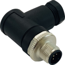 TURCK Field Wireable M12 Male Connector, Angled, A-Coded, 5-pin, 60V AC/DC, IP67, Screw Terminal