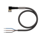 TURCK CORDSET FEMALE M8 ANGLED 3 POLE 5M CABLE PVC BLACK