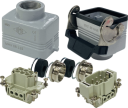 ILME KITSET SIZE 44.27 6B 6P+E 16A STR HOOD TO HOOD CONNECTORS M25 SEMI GLANDS 1 LEVER METAL