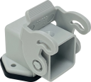 ILME CK SIZE 21.21 HOUSING BULKHEAD ANGLED 1 LEVER PLASTIC GREY IP44