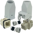ILME KITSET SIZE 21.21 A 3P+E 10A STR HOOD TO HOOD CONNECTORS M20 SEMI GLANDS 1 LEVER PLASTIC