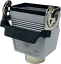 ILME C SIZE 57.27 CONNECTOR HOOD 1 LEVER WITH GASKET 10P+E TOP ENTRY M32 IP65/66/69