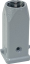 ILME CK SIZE 21.21 HOOD M20 TOP ENTRY 2 PEG METAL GREY IP44
