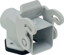 ILME CK SIZE 21.21 SURFACE BULKHEAD ANGLED M20 ENTRY 1 LEVER PLASTIC GREY IP44