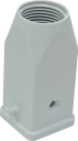 ILME CK SIZE 21.21 HOOD M20 TOP ENTRY 2 PEG PLASTIC GREY IP44
