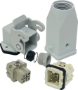 ILME KITSET SIZE 21.21 A 3P+E 10A STR HOOD M20 SEMI GLAND 90° BULKHEAD HOUSING 1 LEVER PLASTIC