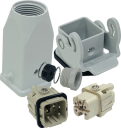 ILME KITSET SIZE 21.21 A 4P+E 10A STR HOOD M20 SEMI GLAND STR BULKHEAD HOUSING 1 LEVER PLASTIC