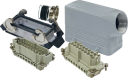 ILME KITSET SIZE 77.27 16B 16P+E 16A 90° HOOD M32 SEMI GLAND, BULKHEAD HOUSING 2 LEVERS METAL