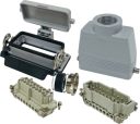 ILME KITSET SIZE 77.27 16B 16P+E 16A STR HOOD M32 SEMI GLAND, BULKHEAD HOUSING W/COVER 1 LEVER METAL