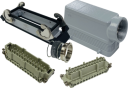 ILME KITSET SIZE 104.27 24B 24P+E 16A 90° HOOD M40 SEMI GLAND, BULKHEAD HOUSING 2 LEVERS METAL