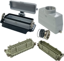ILME KITSET SIZE 104.27 24B 24P+E 16A STR HOOD M40 SEMI GLAND, BULKHEAD HOUSING W/COVER 1 LEVER METAL