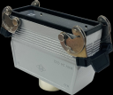 ILME C SIZE 104.27 CONNECTOR HOOD 2 LEVER WITH GLAND 24P+E TOP ENTRY M32 IP65/66/69