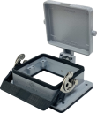 ILME C SIZE 77.62 HOUSING 1 LEVER BULKHEAD WITH COVER 32P+E IP65