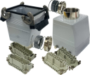 ILME KITSET SIZE 77.62 32B 32P+E 16A STR HOOD M40 TO HOOD CONNECTOR M50 SEMI GLANDS 2 LEVERS METAL