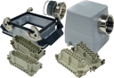 ILME KITSET SIZE 77.62 32B 32P+E 16A 90° HOOD M40 SEMI GLAND, BULKHEAD HOUSING 2 LEVERS METAL