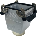ILME C SIZE 77.62 CONNECTOR HOOD 2 LEVER WITH GASKET 32P+E TOP ENTRY M50 IP65/66/69