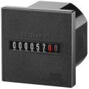 KUEBLER HOUR METER - 8-DIG, 10-30VDC, 48x48 DIN MOUNT w/55x55 BEZEL, NON-RESETTABLE (Type H57.55)
