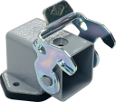 ILME CK SIZE 21.21 HOUSING BULKHEAD ANGLED 1 LEVER METAL GREY IP44