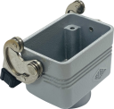ILME C SIZE 44.27 REV CONNECTOR HOOD 1 LEVER NO GASKET 6P+E TOP ENTRY M25 IP65/66/69