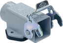 ILME CK SIZE 21.21 SURFACE BULKHEAD ANGLED M20 ENTRY 1 LEVER METAL GREY IP44