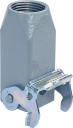 ILME CK SIZE 21.21 HOOD M20 TOP ENTRY 1 LEVER METAL GREY IP44