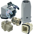 ILME KITSET SIZE 21.21 A 3P+E 10A STR HOOD M20 COMPLETE GLAND 90° BULKHEAD HOUSING 1 LEVER METAL