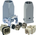 ILME KITSET SIZE 21.21 A 4P+E 10A STR HOOD TO HOOD CONNECTORS M20 SEMI GLANDS 1 LEVER METAL