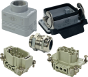 ILME KITSET SIZE 44.27 6B 6P+E 16A STR HOOD M25 COMPLETE GLAND, BULKHEAD HOUSING 1 LEVER METAL